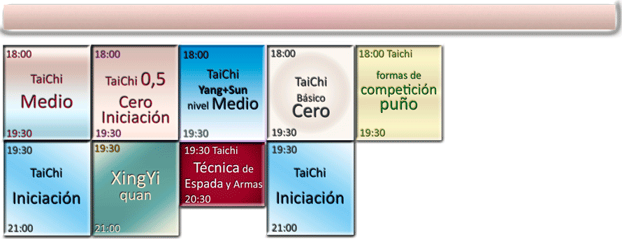 Horarios carlos, Tardes